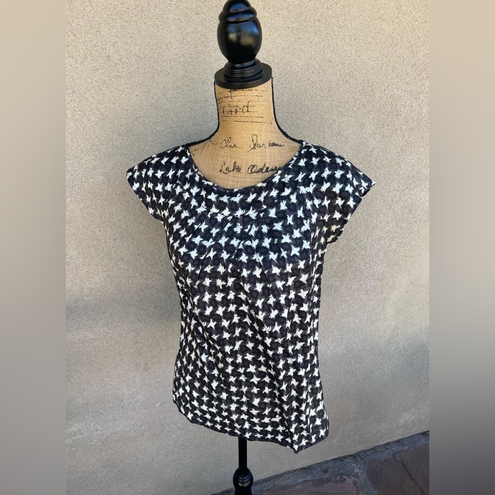 Talbots 100% Silk Printed Top